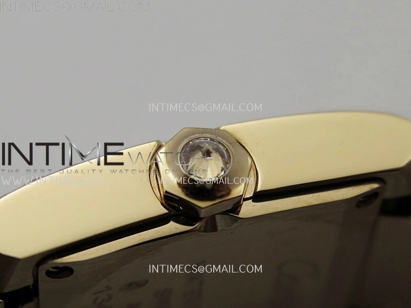 Tank Francaise Ladies 21.2mm Diamond Bezel RG 8848F 1:1 Best Edition Silver Dial on RG Bracelet Ronda Quartz V2